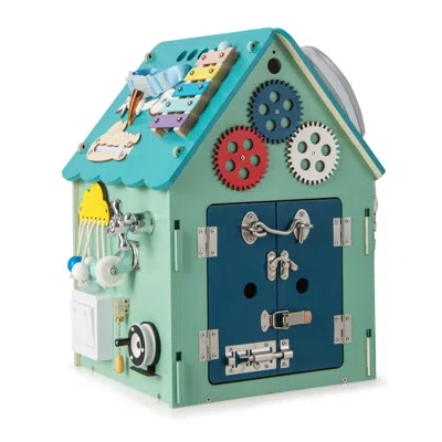 Breebe Montessori Play House With Sensory Games And Interior Storage Space In Multi