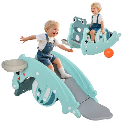 Breebe Multi-activity Rocking Horse For Toddlers In Blue