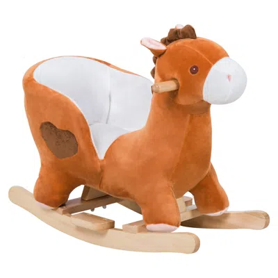 Breebe Musical Plush Rocking Toy For Kids In Brown
