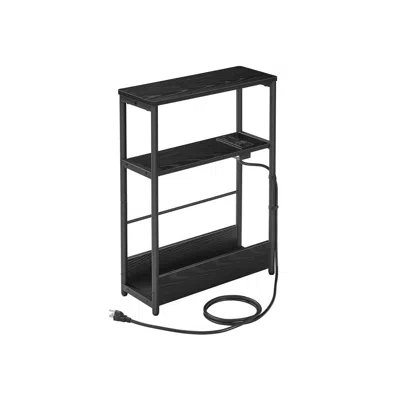 Breebe Narrow Side Table With Charging Station