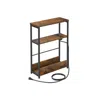 Breebe Narrow Side Table With Charging Station