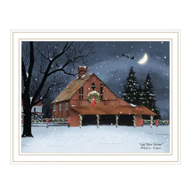 Breebe Night Before Christmas White Framed Wall Art By Billy Jacobs In Multi