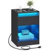 Breebe Nightstand With Charging Station
