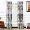 Breebe Nirvana Teal Window Panel Pair In Multi
