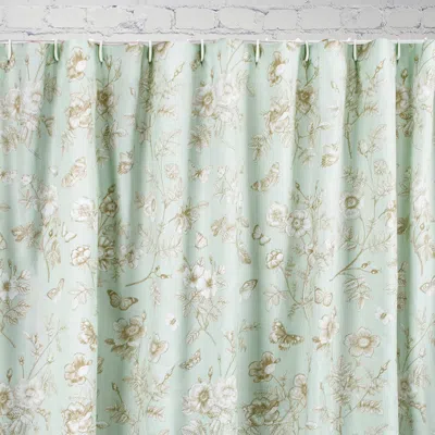 Breebe Olivia Shower Curtain - 72x72 In Green