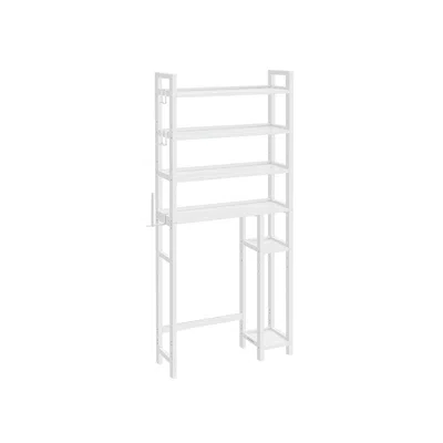 Breebe Over The Toilet Storage Shelf With Toilet Paper Holder In White