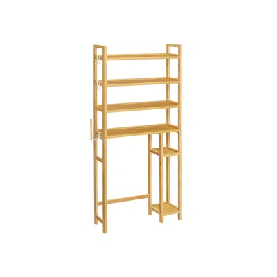 Breebe Over The Toilet Storage Shelf With Toilet Paper Holder In Gold