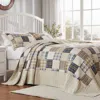 Breebe Oxford Taupe Bedspread Set In Multi