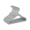 Breebe Pack Of 30 Velvet Baby Hangers Dove Gray