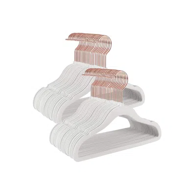 Breebe Pack Of 50 White Plastic Baby Hangers