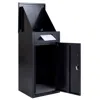 Breebe Package Delivery Box With Anti-theft Board And Lockable Door In Black