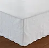 Breebe Paisley Quilted Ivory Bed Skirt 18″ Queen In White