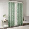 Breebe Palm Leaf Burnout Window Sheer Sage Green 50x84' In Green