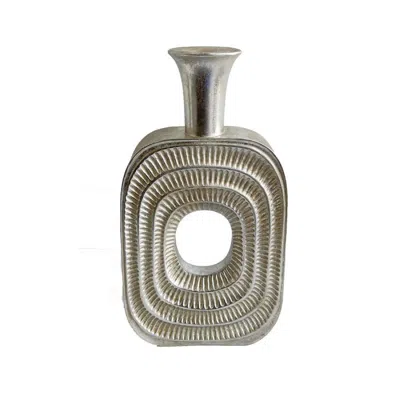 Breebe Peny Decorative Flower Vase, 22 Inch Narrow Neck In Gray