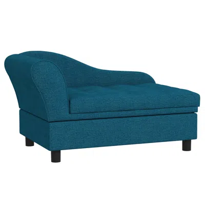 Breebe Pet Sofa For Small Dogs With Storage And Soft Cushion In Blue