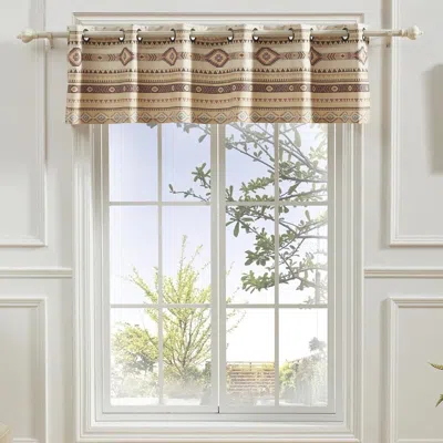 Breebe Phoenix Tan Window Valance In Brown