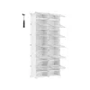 Breebe Plastic Shoe Rack With 12 Cubes Cloud White