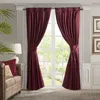 Breebe Pleat Curtain Panel With Tieback (single) Burgundy 52x84' In Red