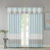 Breebe Polyoni Pintuck Curtain Panel(only 1 Pc Panel) In Blue