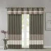 Breebe Polyoni Pintuck Curtain Panel(only 1 Pc Panel) In Brown