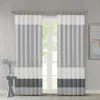 Breebe Polyoni Pintuck Curtain Panel(only 1 Pc Panel) In Gray