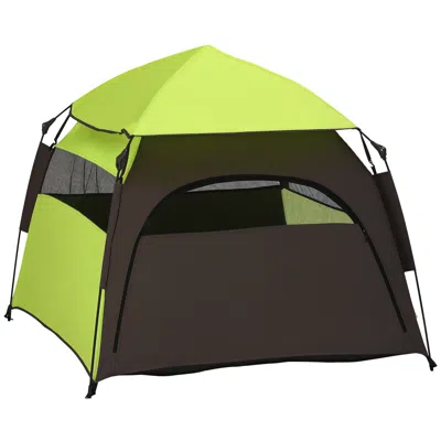 Breebe Pop Up Dog Tent For Extra Large And Large Dogs With Carry Bag In Green