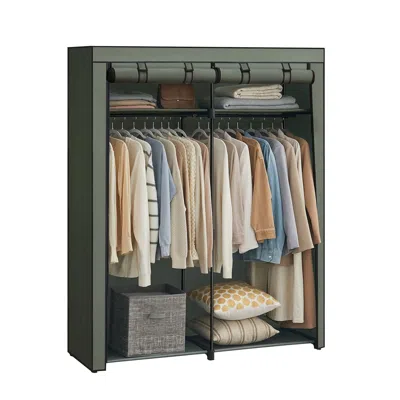 Breebe Portable Closet For Bedroom Sage Green
