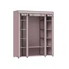 Breebe Portable Closet With 12 Compartment Dusty Pink