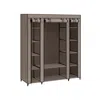 Breebe Portable Closet With 12 Compartment Taupe