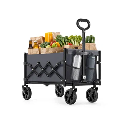 Breebe Portable Wagon Collapsible With Wheels In Black