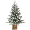 Breebe Pre-lit Artificial Entrance Christmas Tree 100 Led Lights In Green