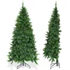 Breebe Pre-lit Artificial Half National Christmas Tree With 8 Flash Modes In Green