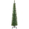 Breebe Pre-lit Pencil Artificial Christmas Tree With Warm White Led Lights-7 Ft
