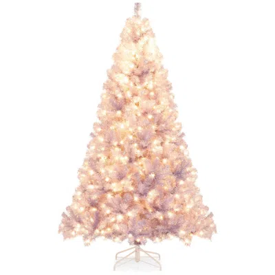 Breebe Pre-lit Tinsel Christmas Tree Artificial Xmas Tree In Multi