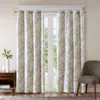 Breebe Printed Botanical Blackout Curtain Panel In White