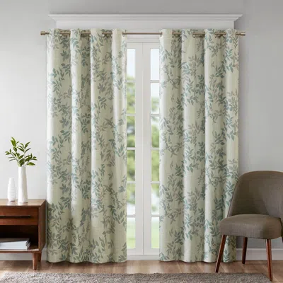 Breebe Printed Botanical Blackout Curtain Panel(only 1 Pc Panel) In Green