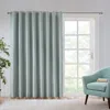 Breebe Printed Heathered Blackout Window Patio Panel In Green