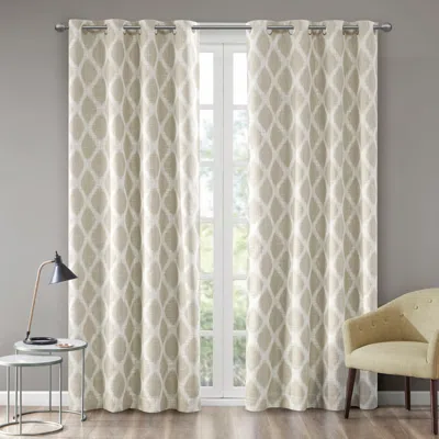 BREEBE PRINTED IKAT BLACKOUT CURTAIN PANEL(ONLY 1 PC PANEL)