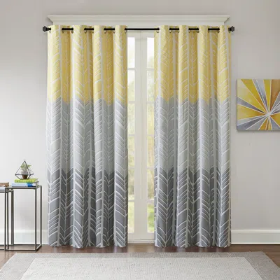 Breebe Printed Total Blackout Curtain Panel(only 1 Pc Panel) In Multi