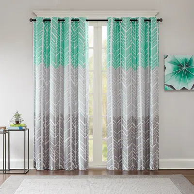 Breebe Printed Total Blackout Curtain Panel(only 1 Pc Panel) In Multi