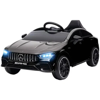 Breebe Qaba Mercedes-benz Amg Cla 45 Licensed 12v Kids Electric Car, Battery Powered Ride On Car With Remot In Black