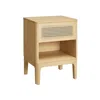 Breebe Rattan Nightstand With Drawer