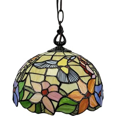 Breebe Red And White Unique Statement Glass Dimmable Chandelier With Red And White Shades In Multi