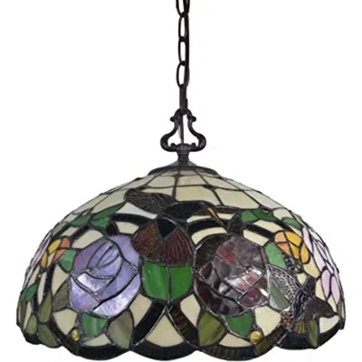 Breebe Red And White Unique Statement Two Light Glass Dimmable Chandelier With Red And White Shades In Multi