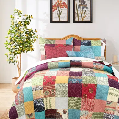 Breebe Renee Upcycle Quilt Set 3-piece King/cal King In Multi