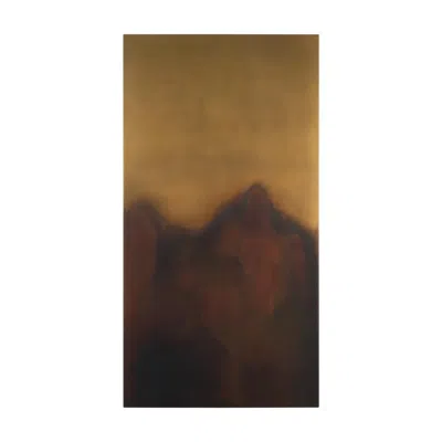 Breebe Rios Gold And Red Unframed Wall Art In Brown