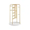 Breebe Rotating Jewellery Stand With A Bottom Tray Champagne Gold