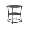 Breebe Round End Table With 2 Shelves
