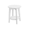Breebe Round End Table With Lower Shelf