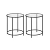 Breebe Round Side Tables Black